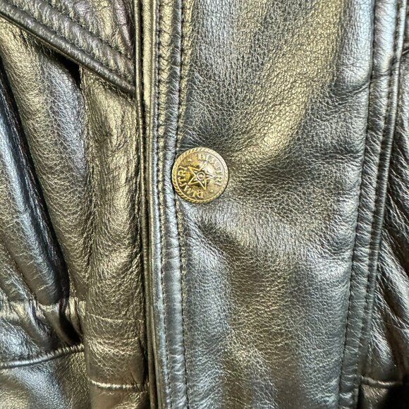 Vintage Dimitri Couture Black Leather Jacket – Men’s Medium, Moto Utility Style - Picture 8 of 11